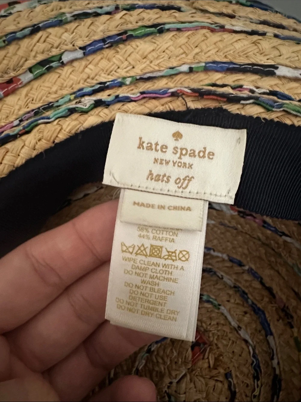 Kate spade hats off straw hat